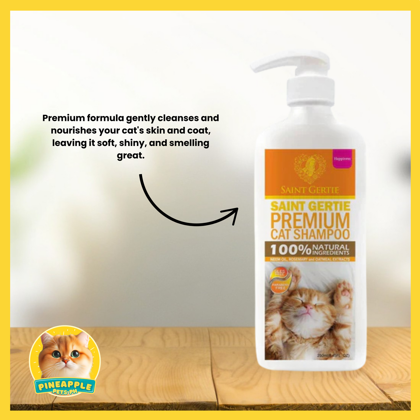 St. Gertie Cat Shampoo 250ml and 1050ml