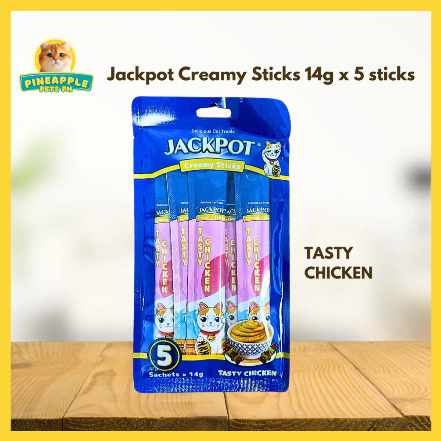 Jackpot Creamy Sticks Cat Treat 14g x 5