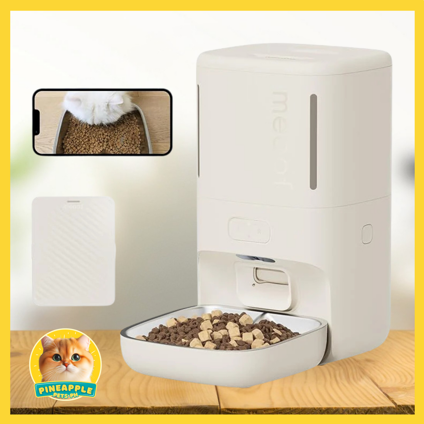 Meoof Smart Pet Feeder With Camera - Wireless + Dual Chamber