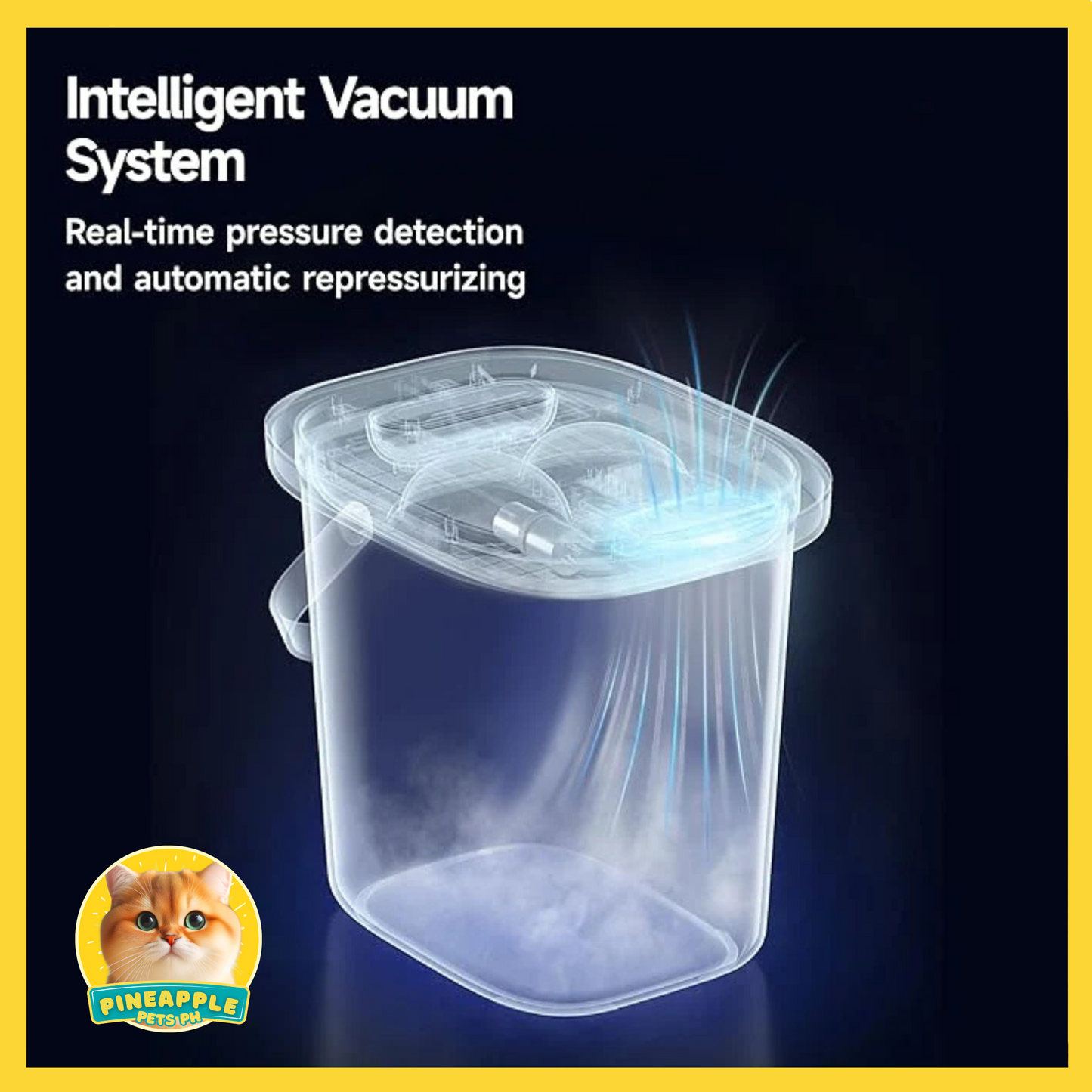 (PRE ORDER) Meoof Anti Bacterial Vacuum Pet Food Bucket 13L
