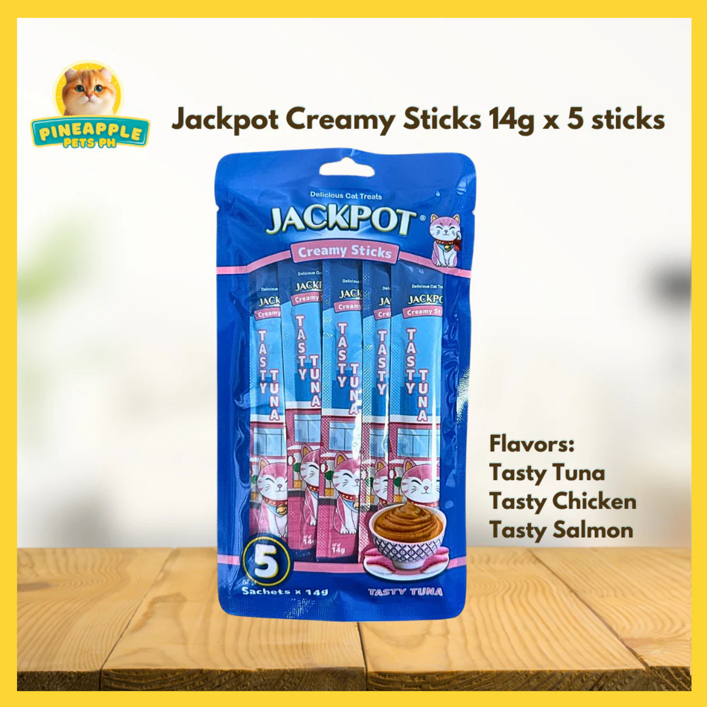 Jackpot Creamy Sticks Cat Treat 14g x 5