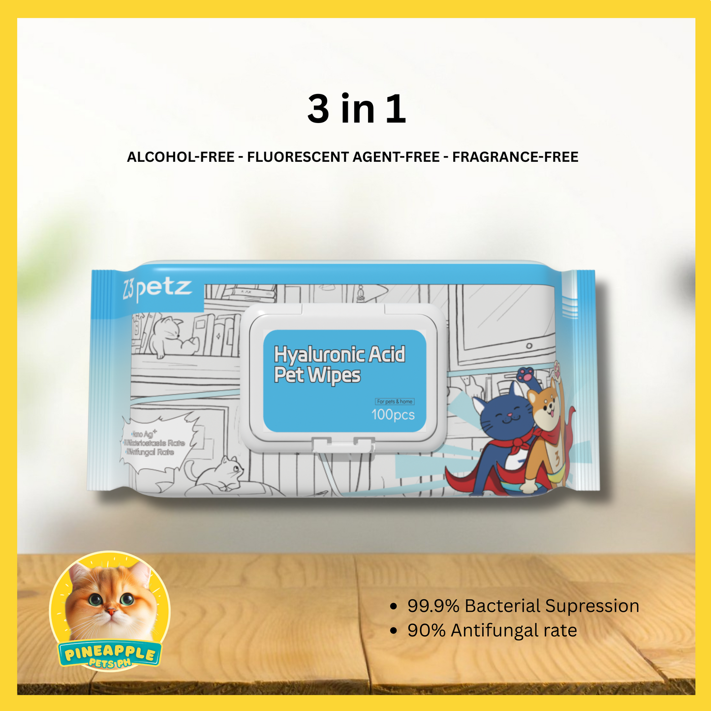 Z3 Hyaluronic Acid Pet Wipes