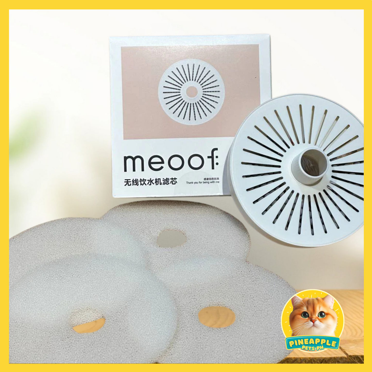 Meoof Automatic Wireless Water Fountain with Motion Sensor