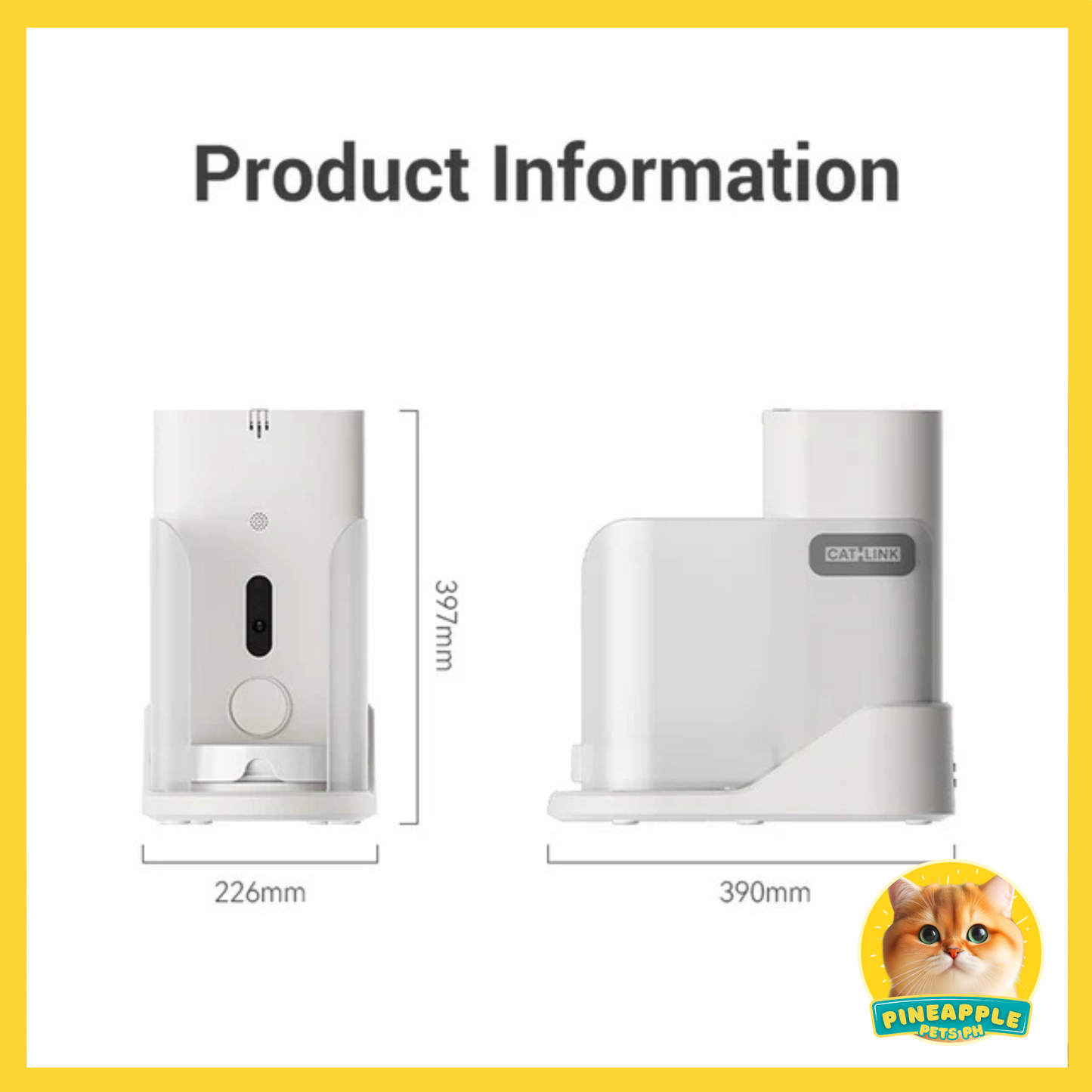 Catlink Facelink Automatic Feeder 3 with Camera Facial Recognition