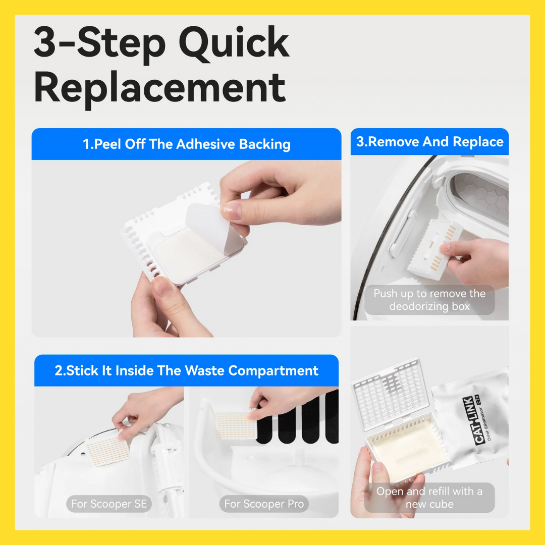 Catlink Odor Eliminator / Gel Deodorizer For All Catlink Cat Litter Box (Box of 3)