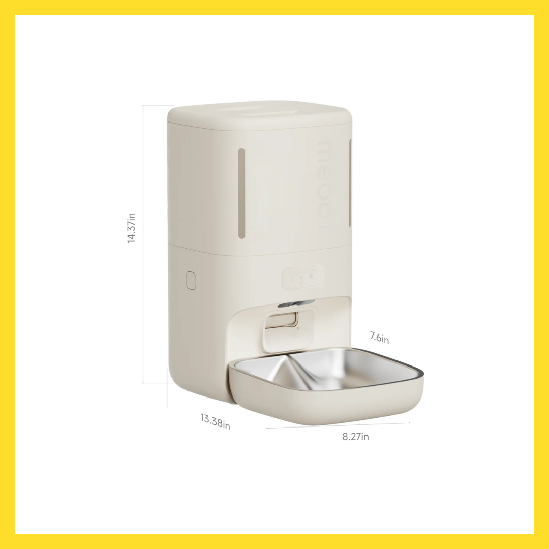 Meoof Smart Pet Feeder With Camera - Wireless + Dual Chamber