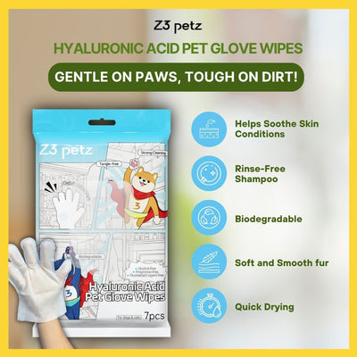 Z3 Hyaluronic Acid Pet Glove-Wipes