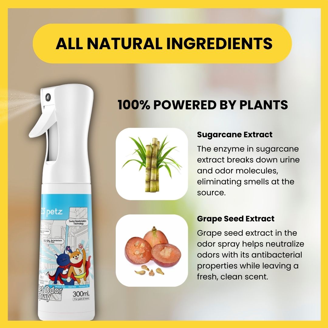 Z3 Pet Odor Spray Pet-Safe Stink Eliminator