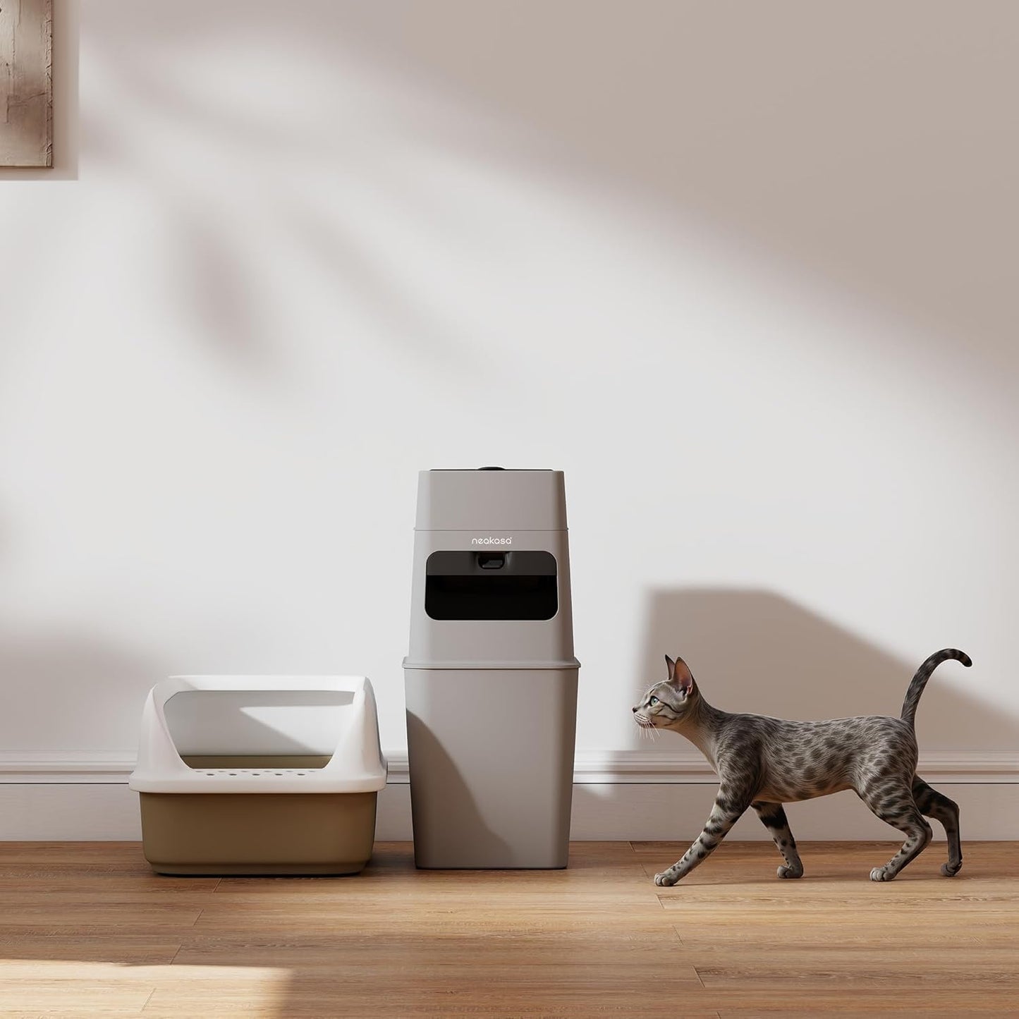 [PRE-ORDER] Neakasa PooGuard Litter Disposal Bin, 9.2L Trash Can for Cat Litter, Dog Waste & Diapers, with Viewing Window, Wider Opening, and 4-Month Refill Bag