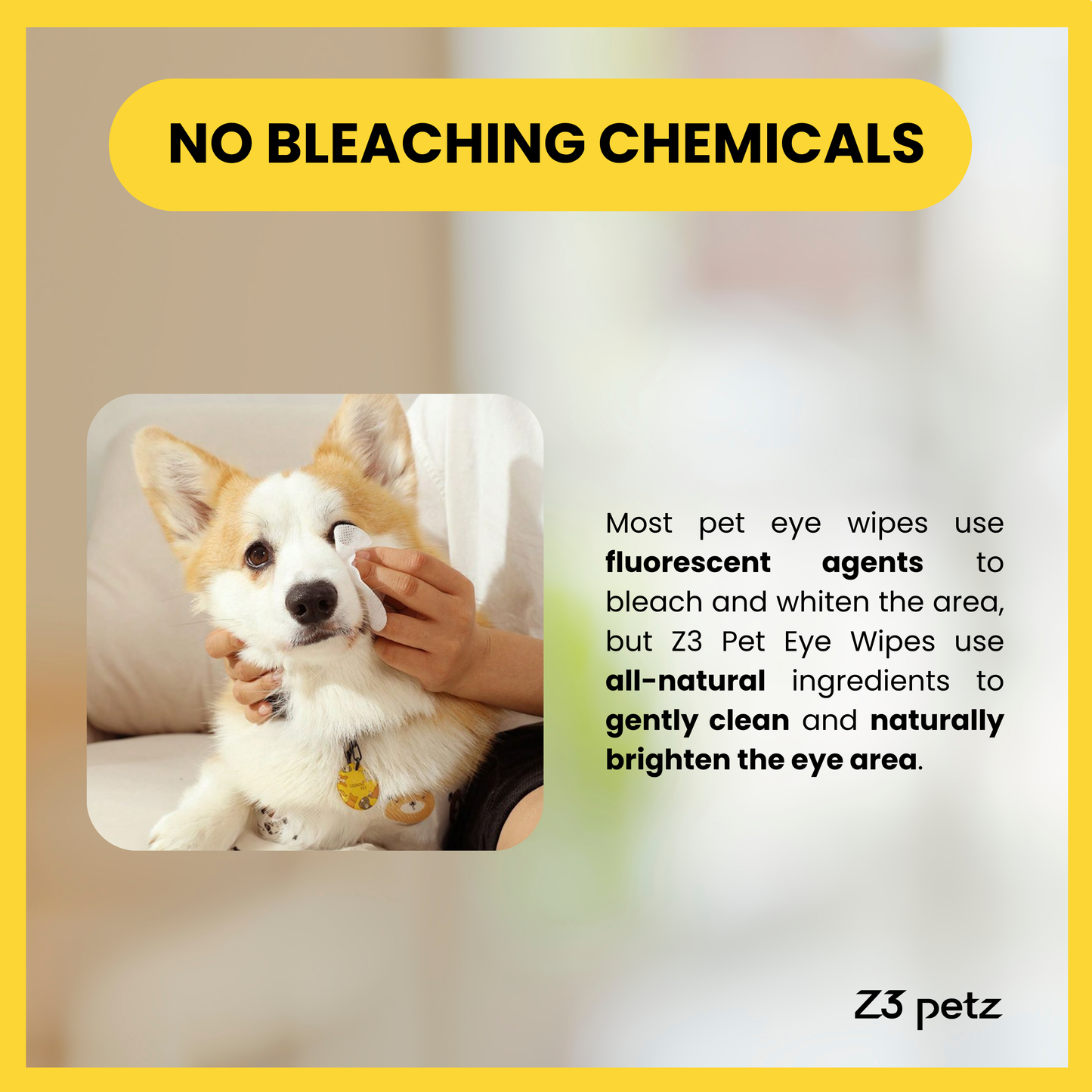 Z3 Hyaluronic Acid Pet Eye Clean Wipes