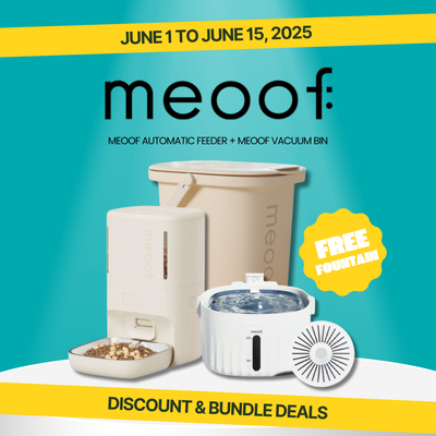 6.6 Meoof Automatic Feeder + Vacuum Bin with FREE Meoof Fountain