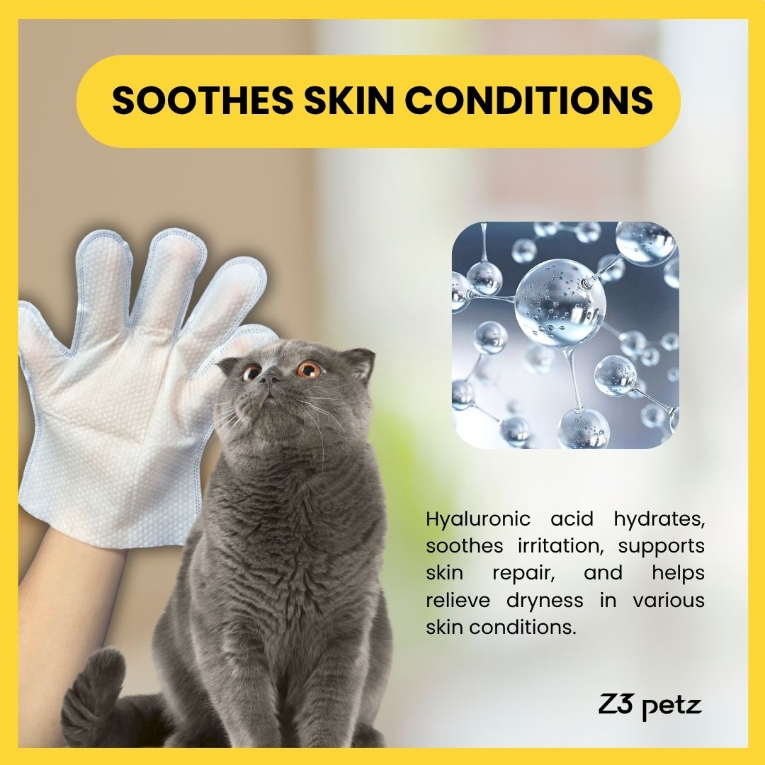 Z3 Hyaluronic Acid Pet Glove-Wipes