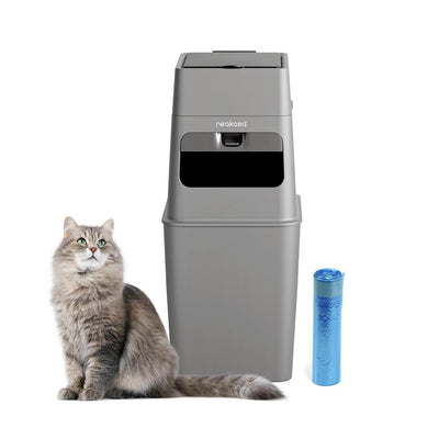 [PRE-ORDER] Neakasa PooGuard Litter Disposal Bin, 9.2L Trash Can for Cat Litter, Dog Waste & Diapers, with Viewing Window, Wider Opening, and 4-Month Refill Bag