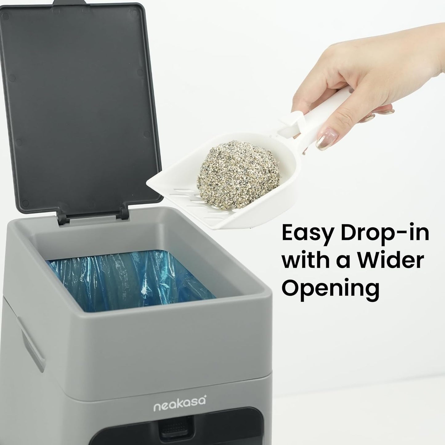 [PRE-ORDER] Neakasa PooGuard Litter Disposal Bin, 9.2L Trash Can for Cat Litter, Dog Waste & Diapers, with Viewing Window, Wider Opening, and 4-Month Refill Bag