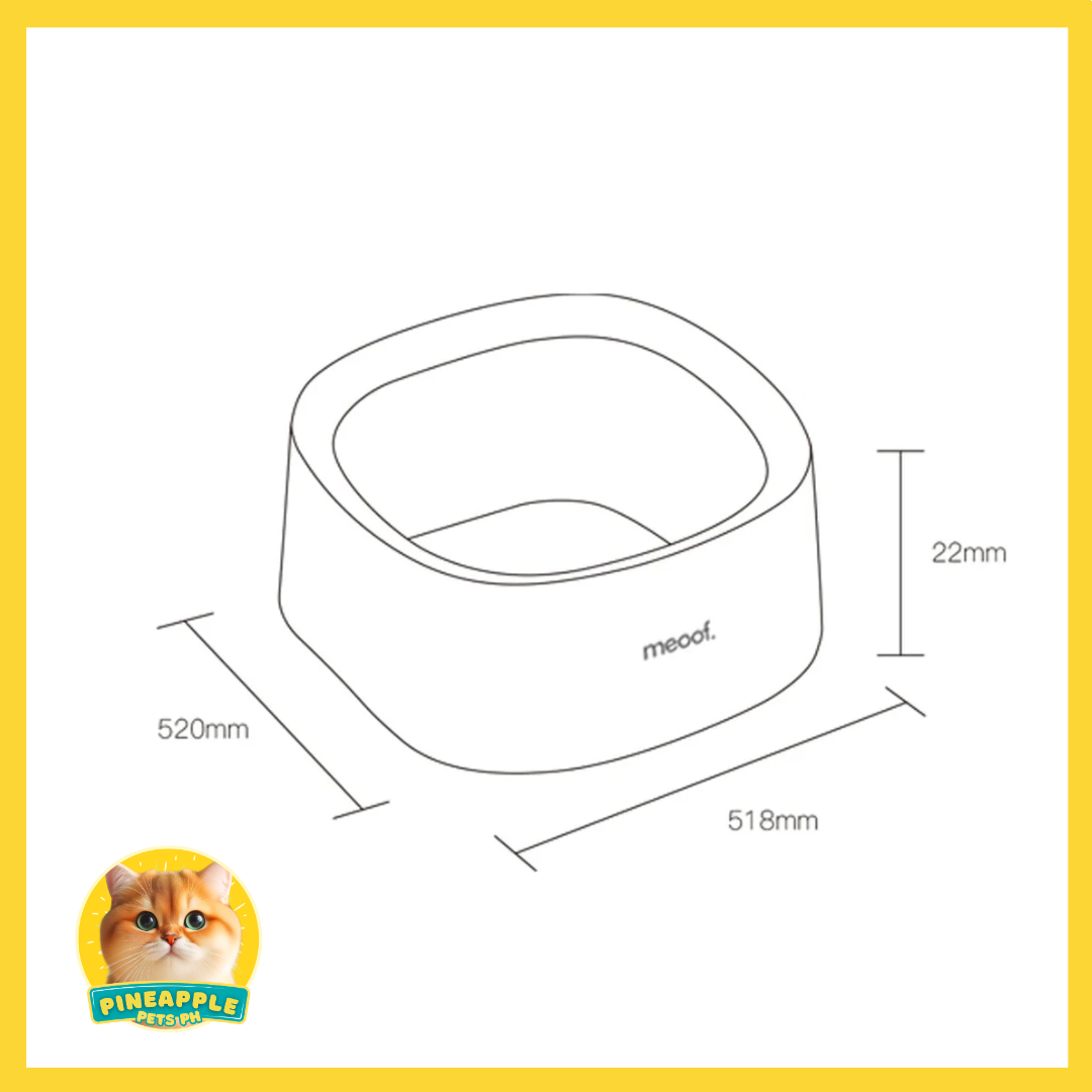 Meoof Minimalist High-Sided Litterbox with Scoop