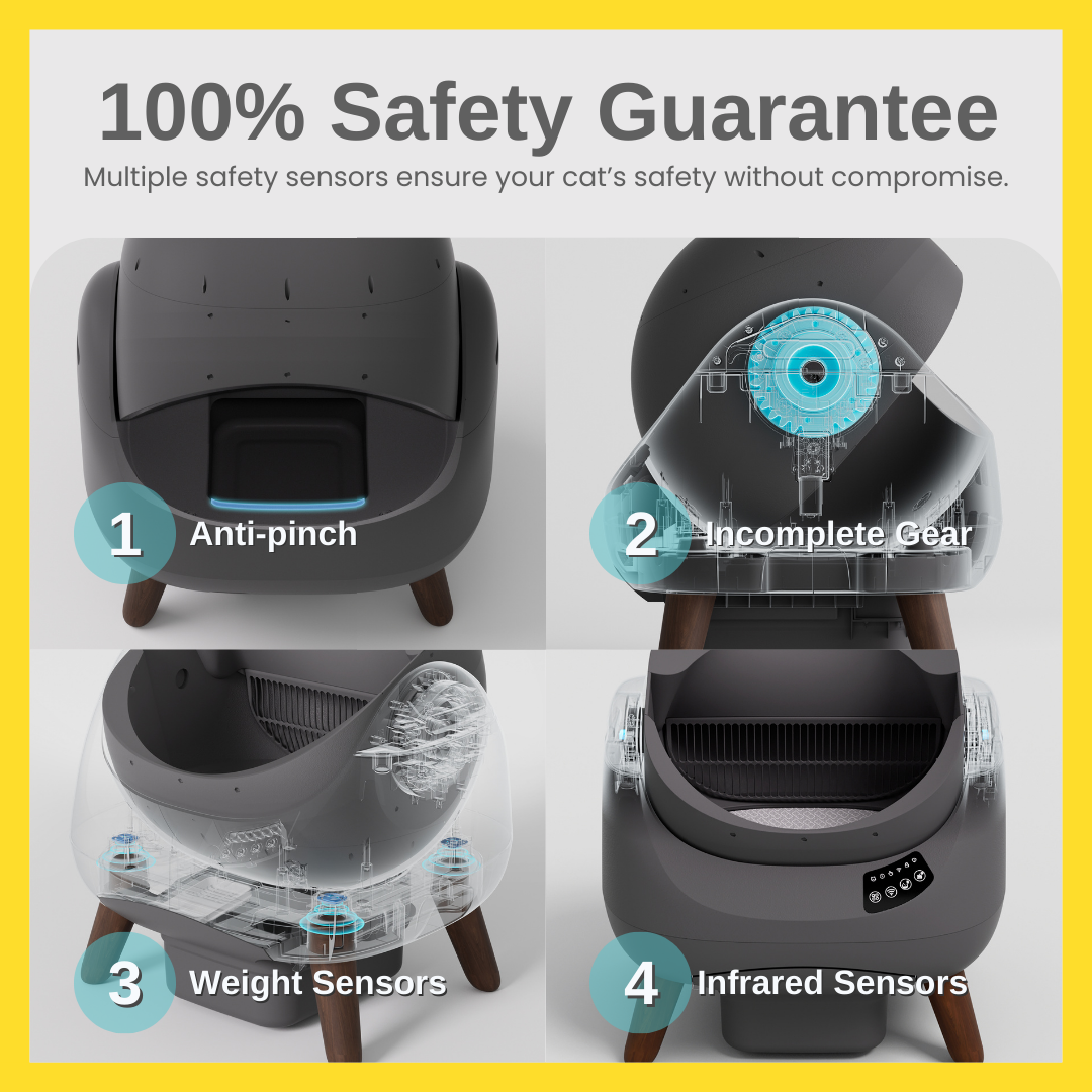 (ONHAND) CATLINK OPEN-X Automatic Litterbox with Free Catlink Fountain | Open-top, Smart, Real-time Notification, 1-year Warranty