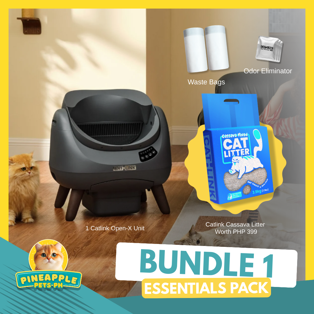 (ONHAND) CATLINK OPEN-X Automatic Litterbox with Free Catlink Fountain | Open-top, Smart, Real-time Notification, 1-year Warranty