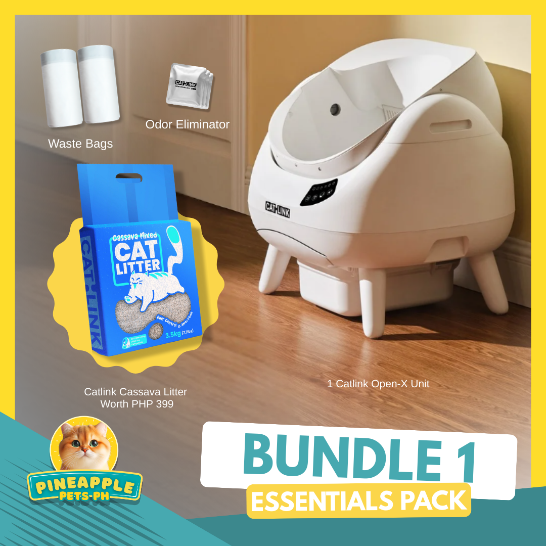 (ONHAND) CATLINK OPEN-X Automatic Litterbox with Free Catlink Fountain | Open-top, Smart, Real-time Notification, 1-year Warranty