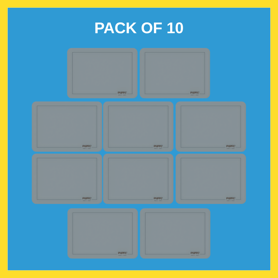 Anti Ant Mat Pack of 3 and Pack of 10 - Original Anti-Ant & Insect Repellent Pad | Pet-Safe Feeding Mat | Long-Lasting Effect