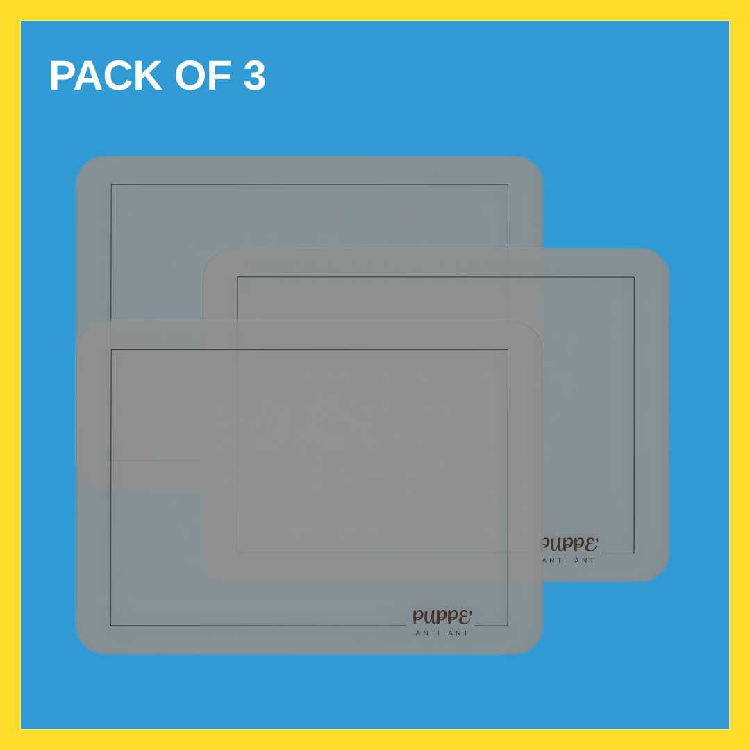 Anti Ant Mat Pack of 3 and Pack of 10 - Original Anti-Ant & Insect Repellent Pad | Pet-Safe Feeding Mat | Long-Lasting Effect
