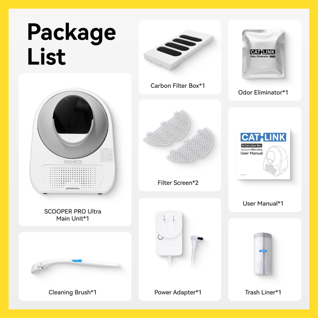 Catlink Pro-X Ultra with AI Camera, Voice and Wifi Automatic Litterbox For Cats