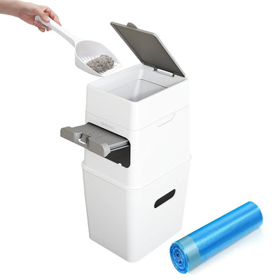 [PRE-ORDER] Neakasa PooGuard Litter Disposal Bin, 9.2L Trash Can for Cat Litter, Dog Waste & Diapers, with Viewing Window, Wider Opening, and 4-Month Refill Bag