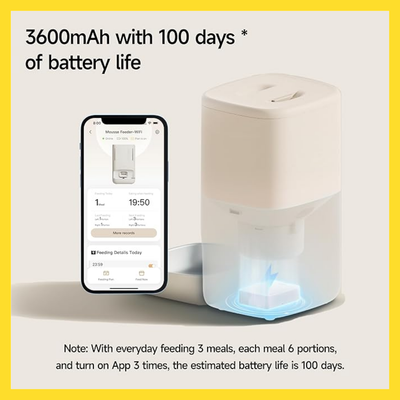 Meoof Mousse Feeder Rechargeable Battery