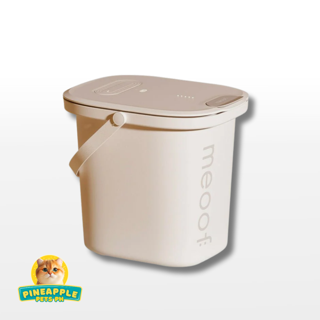 Meoof Vacuum Pet Food Bucket 13L and 30L | Rechargeable Anti Bacterial Food Storage Bin