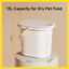 Meoof Vacuum Pet Food Bucket 13L and 30L | Rechargeable Anti Bacterial Food Storage Bin