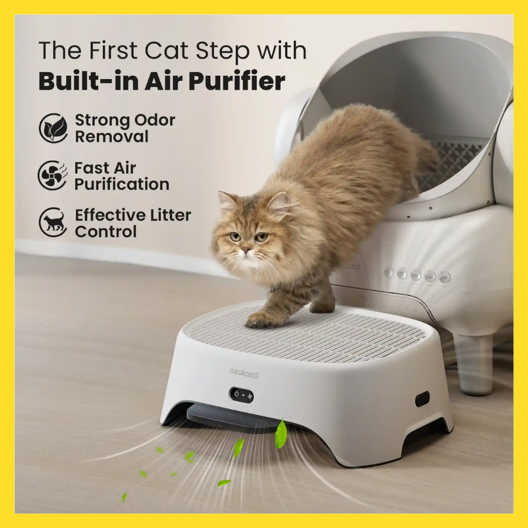 Neakasa AirStep Odor-Eliminating Cat Litter Box Step