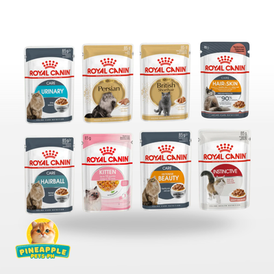 Royal Canin Cat Wet Food Pouch 85g (Kitten, Urinary, Hair and Skin, Hairball, Sterilised, Intense Beauty)