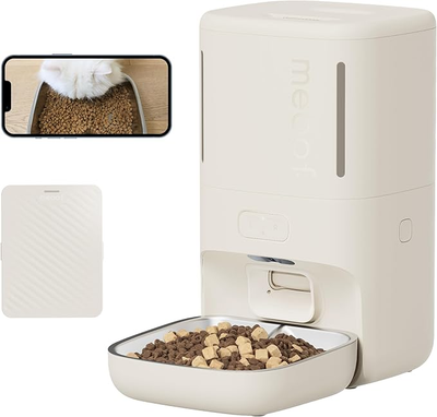 Meoof Smart Pet Feeder With Camera - Wireless + Dual Chamber