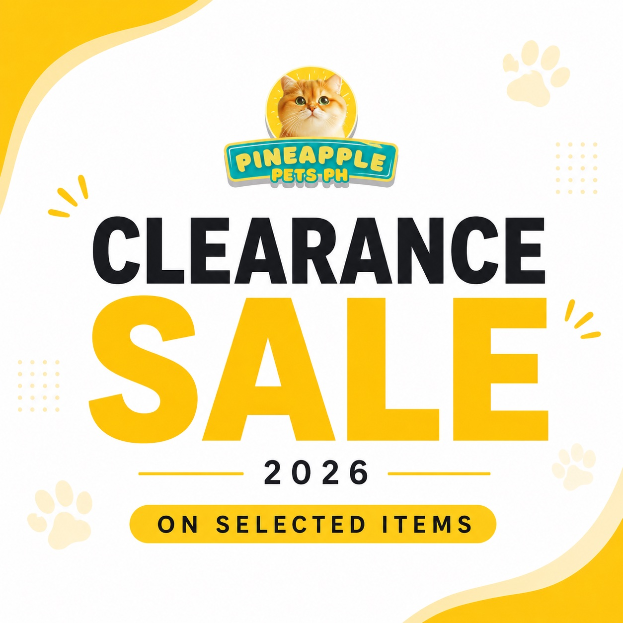 CLEARANCE SALE AUGUST 2026