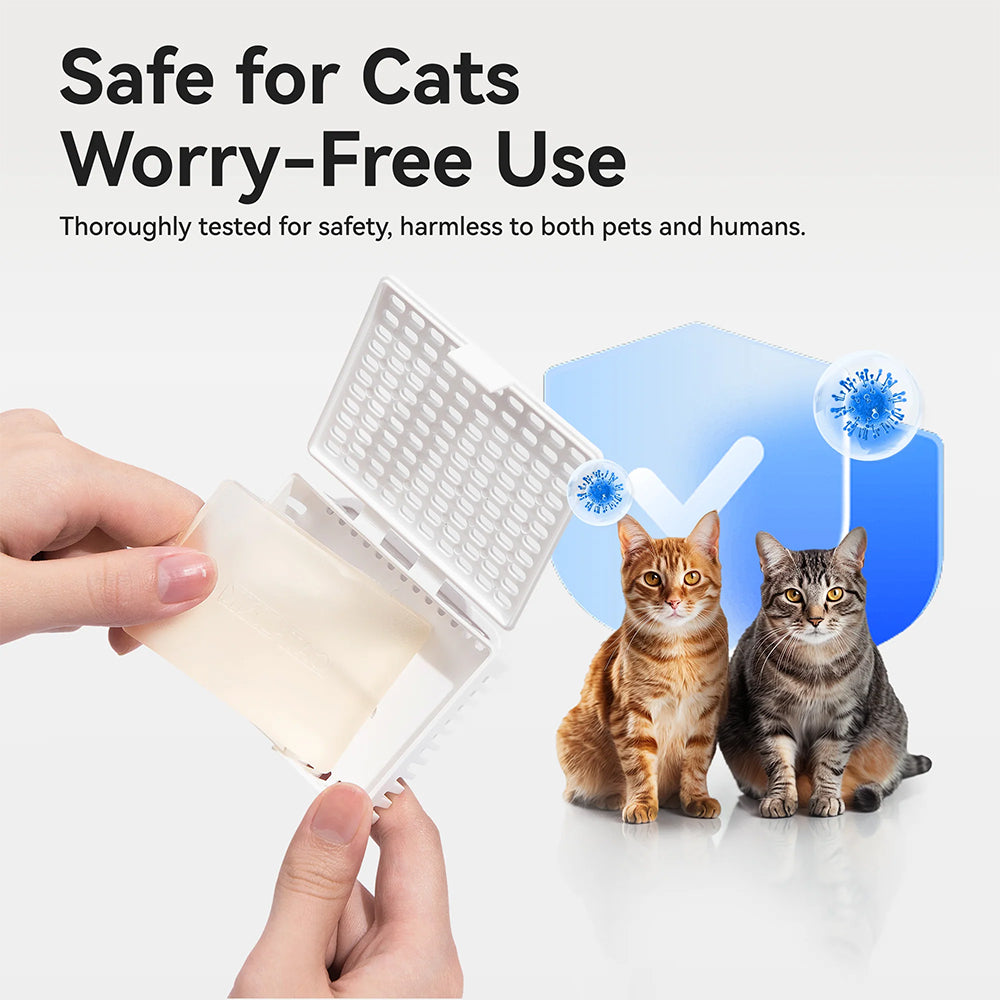 CATLINK Odor Eliminator Scent Blocks Set of 3pcs with Holder