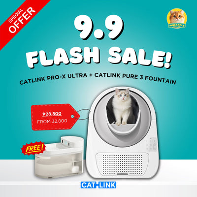 9.9 Catlink Pro-X Ultra with FREE Catlink Pure 3 Fountain